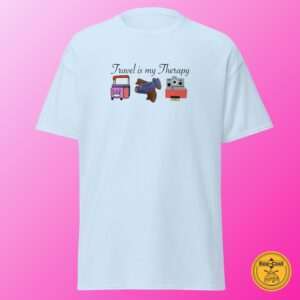 Travel is my therapy | Camiseta clásica unisex
